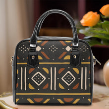 Carica l&#39;immagine nel visualizzatore di Gallery, Designer Tribal Style Mudcloth Casual Leather Saddle Bag