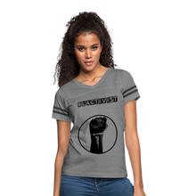 이미지를 갤러리 뷰어에 로드 , Women’s Vintage Blacktivist Sport T-Shirt - heather gray/charcoal