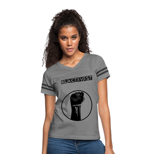 Women’s Vintage Blacktivist Sport T-Shirt - heather gray/charcoal