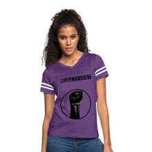 Load image into Gallery viewer, Women’s Vintage Blacktivist Sport T-Shirt - vintage purple/white