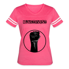 Load image into Gallery viewer, Women’s Vintage Blacktivist Sport T-Shirt - vintage pink/white
