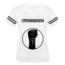 이미지를 갤러리 뷰어에 로드 , Women’s Vintage Blacktivist Sport T-Shirt - white/black