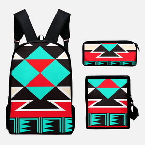 S W Tribal Style Oxford Bags Set 3pcs