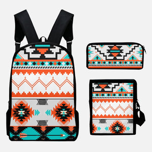 Tribal Native Art.Style Oxford Bags Set 3pcs