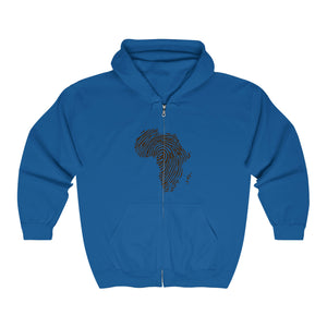 Unisex Heavy Blend™ Full Zip Hooded Tribal Art Sweatshirt