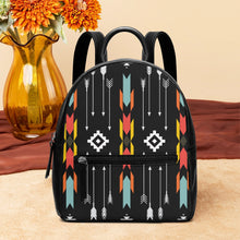 Charger l&#39;image dans la galerie, Tribal Design Native Unisex PU Leather Backpack