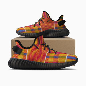 Tribal Kente Cloth Style Adult Unisex Mesh Knit Sneakers