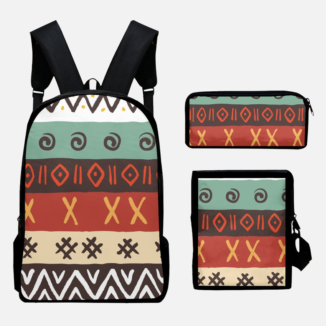 Tribal Art Oxford Bags Set 3pcs