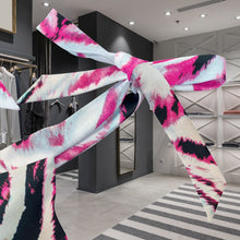 Load image into Gallery viewer, Designer Animal Print Zebra Pink Women&#39;s Tie Shoulder One-piece Padded Swimsuit