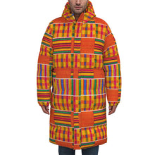 이미지를 갤러리 뷰어에 로드 , Designer Kente Unisex Long Down Jacket