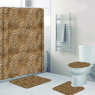 Leopard Style Four-piece Bathroom