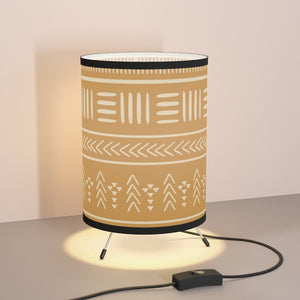 Simply Tribal Art Designer Tripod Lamp with High-Res Printed Shade, US\CA plug