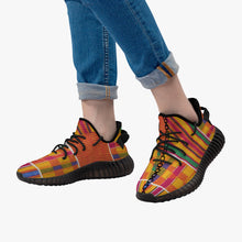 Load image into Gallery viewer, Tribal Kente Cloth Style Adult Unisex Mesh Knit Sneakers