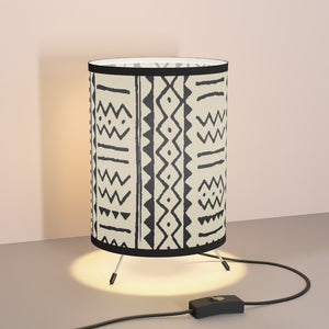 Simply Tribal Art Designer Tripod Lamp with High-Res Printed Shade, US\CA plug