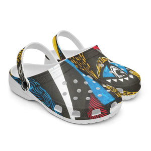 Tribal Abstract Art Clogs