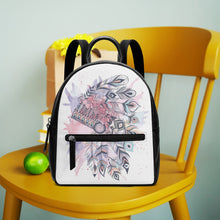 Load image into Gallery viewer, Tribal Art Native. Unisex PU Leather Backpack