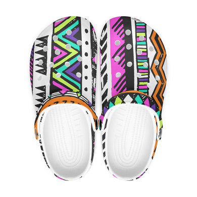 Tribal Art Abstract Clogs