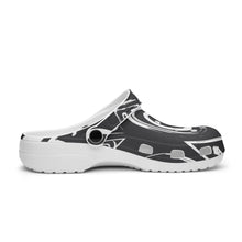 Load image into Gallery viewer, Tribal Black and White Abstract Clogs