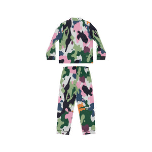 Camouflage Art Women's Satin Pajamas