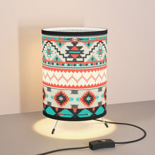 Cargar imagen en el visor de la galería, Simply Tribal Art Designer Tripod Lamp with High-Res Printed Shade, US\CA plug