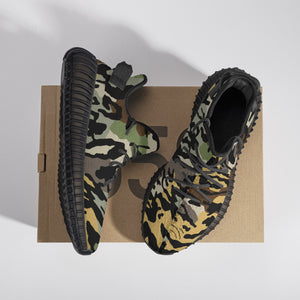 Tribal Wildn Camouflage Adult Unisex Mesh Knit Sneakers