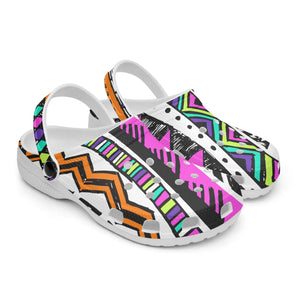 Tribal Art Abstract Clogs