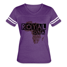 Cargar imagen en el visor de la galería, Royal DNA Women’s Vintage Sport T-Shirt - vintage purple/white