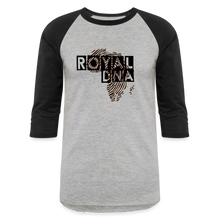 Load image into Gallery viewer, Royal DNA Unisex Baseball T-Shirt - heather gray/black