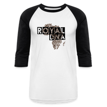 이미지를 갤러리 뷰어에 로드 , Royal DNA Unisex Baseball T-Shirt - white/black