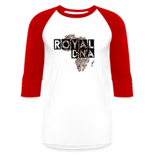 Load image into Gallery viewer, Royal DNA Unisex Baseball T-Shirt - white/red