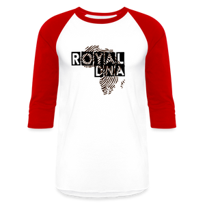 Royal DNA Unisex Baseball T-Shirt - white/red