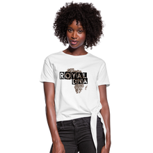 이미지를 갤러리 뷰어에 로드 , Royal DNA Women&#39;s Knotted T-Shirt - white