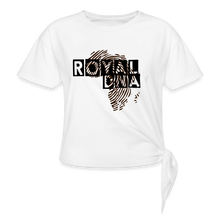 이미지를 갤러리 뷰어에 로드 , Royal DNA Women&#39;s Knotted T-Shirt - white