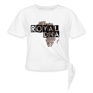 Royal DNA Women's Knotted T-Shirt - white