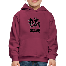 Load image into Gallery viewer, Unisex Kids‘ Premium Faith Squad Hoodie - burgundy