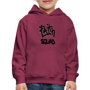 Unisex Kids‘ Premium Faith Squad Hoodie - burgundy