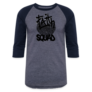 Unisex Faith Squad Baseball T-Shirt - heather blue/navy