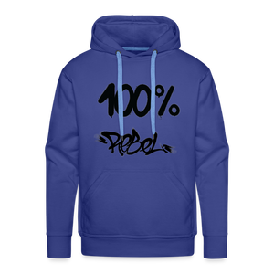 Unisex 100% Rebel Premium Hoodie - royal blue