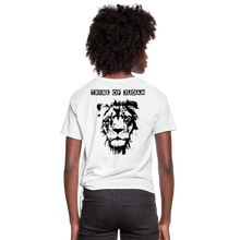 Cargar imagen en el visor de la galería, Blactivist Women&#39;s Knotted T-Shirt - white