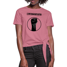 Charger l&#39;image dans la galerie, Blactivist Women&#39;s Knotted T-Shirt - mauve