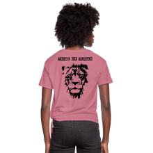 Cargar imagen en el visor de la galería, Blactivist Women&#39;s Knotted T-Shirt - mauve